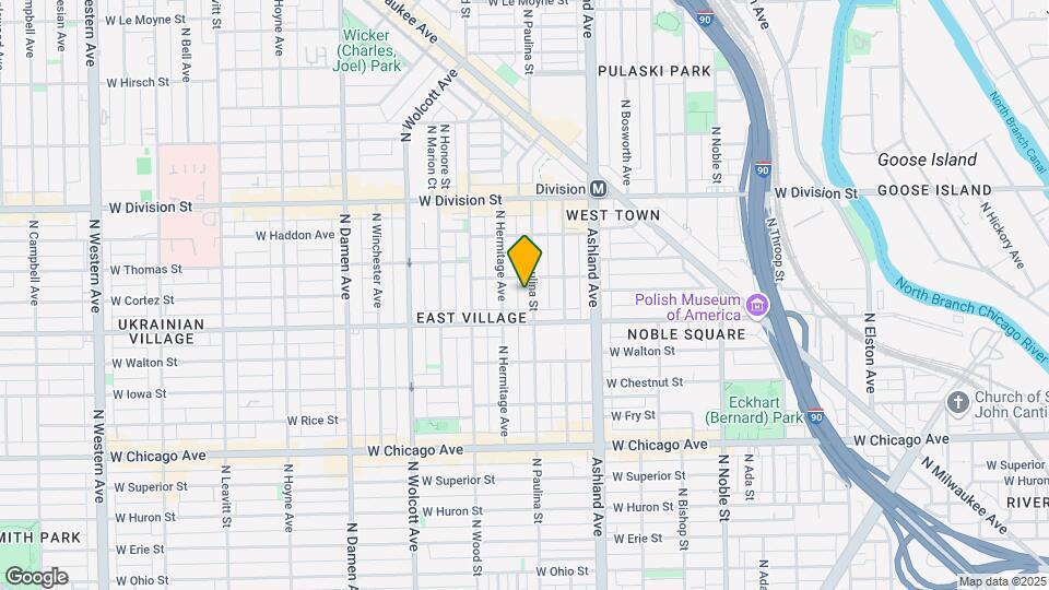 1026 N Paulina St Mapa y Detalles de la Ubicación