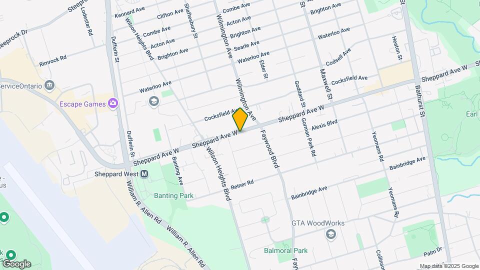 20-861 SHEPPARD Ave Map and Location Details