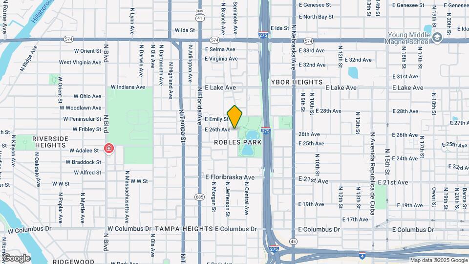 405 E 26th Ave Map and Location Details