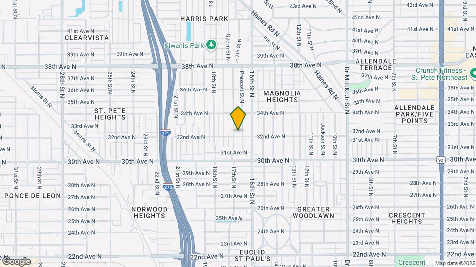 1651 32nd Ave N Map and Location Details