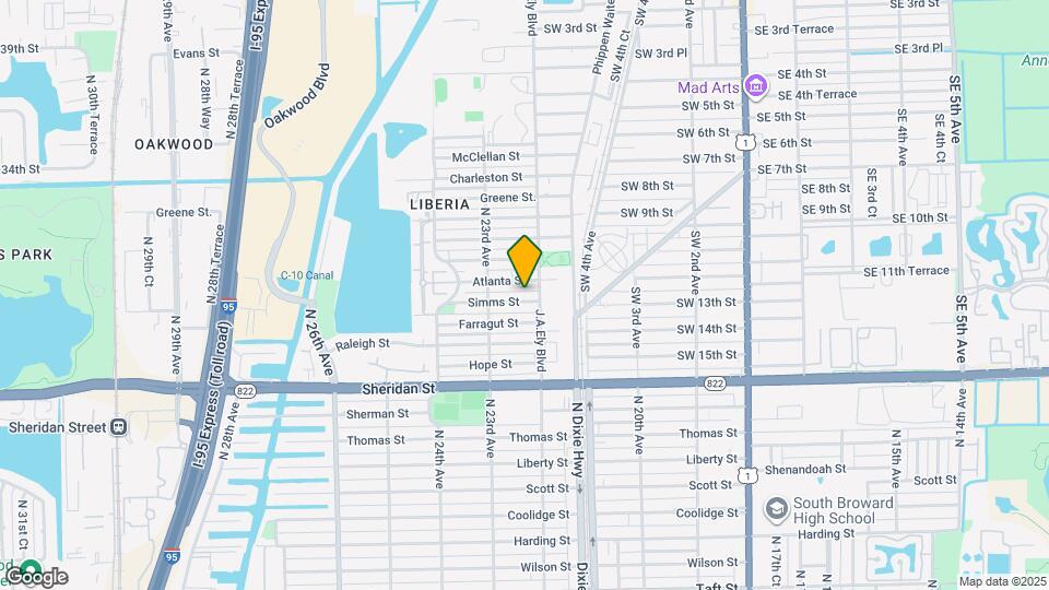 2213 Simms St Map and Location Details