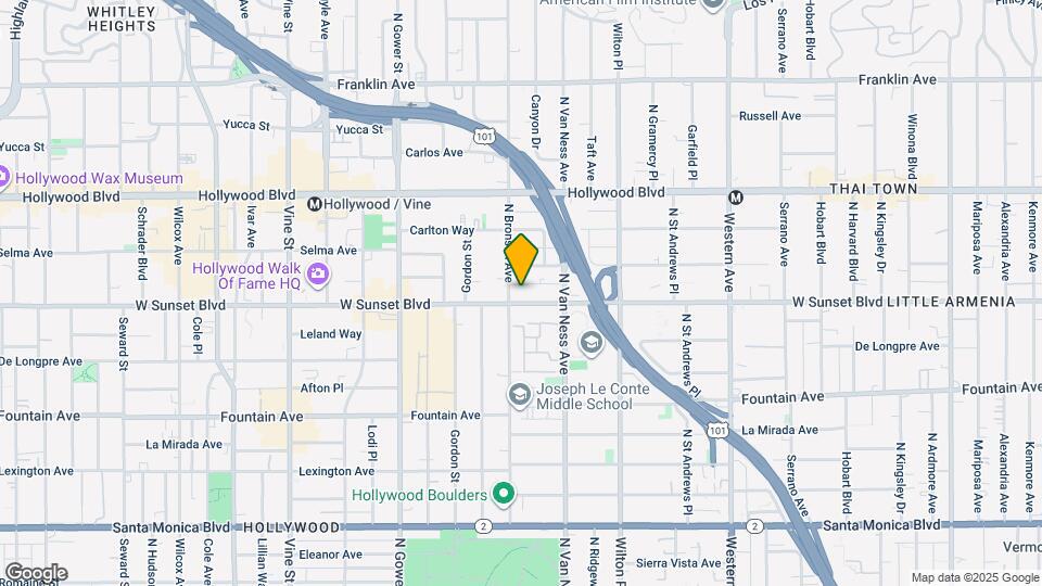 5849 W Sunset Blvd Map and Location Details