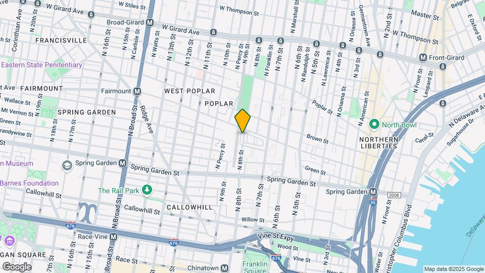 656 N 8th St Map and Location Details