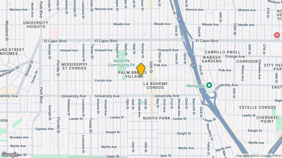 4004 Kansas St Map and Location Details