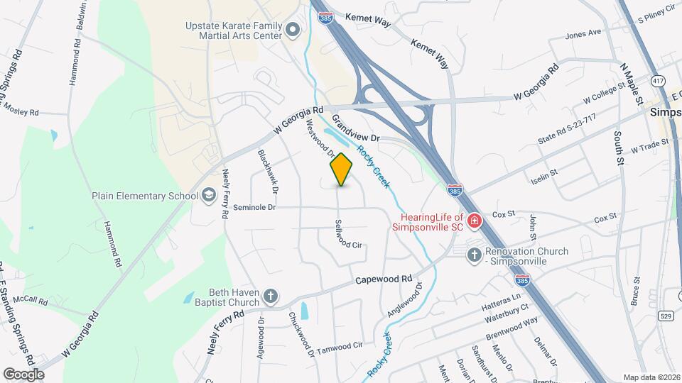 105 Sellwood Cir Map and Location Details