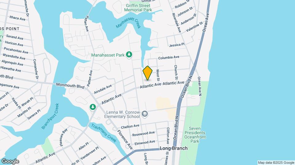 South Monmouth Beach Apartments Map and Location Details