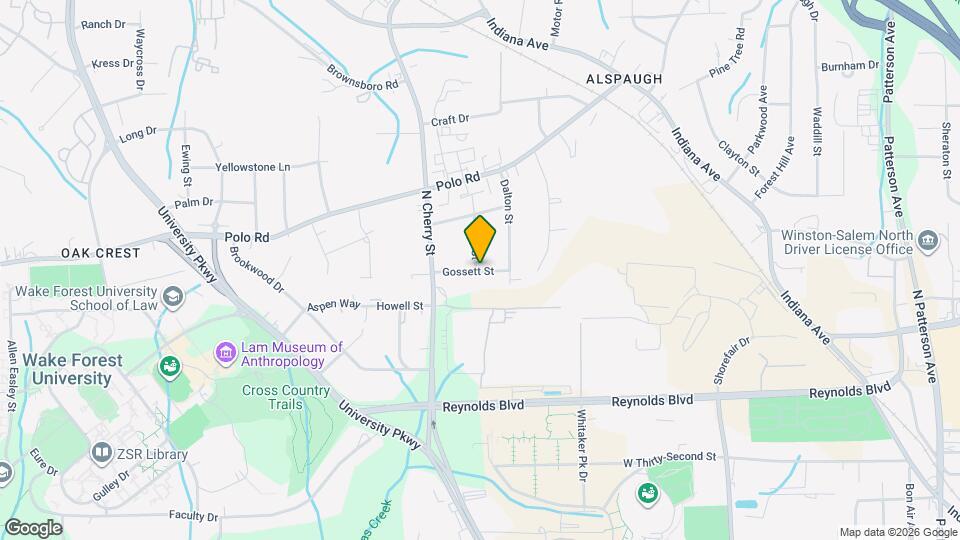 405 Gossett St Map and Location Details