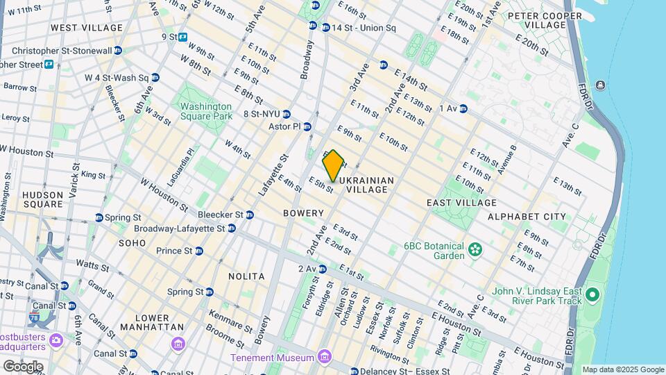 235 E 5th St Mapa y Detalles de la Ubicación