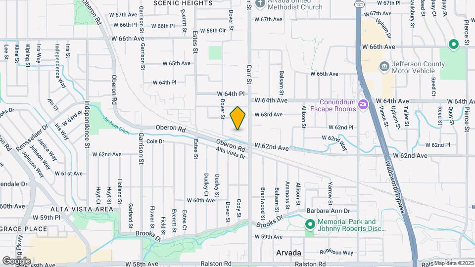 8500 W 62nd Ave Map and Location Details