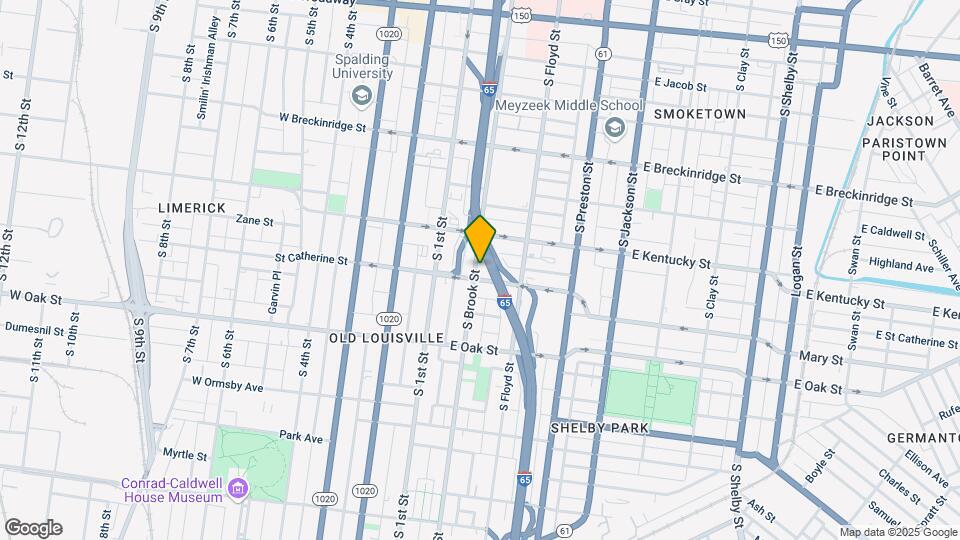 1033 S Brook St Map and Location Details