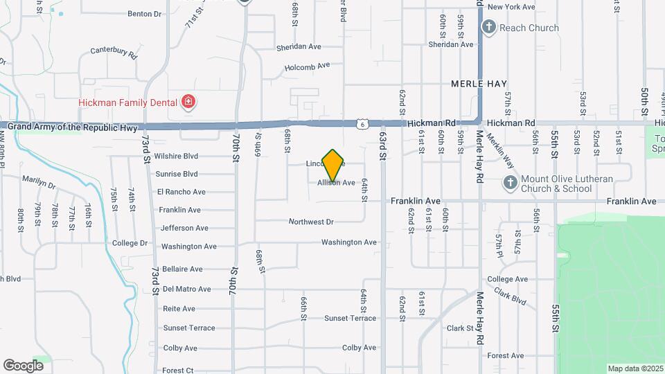 6502 Allison Ave Map and Location Details