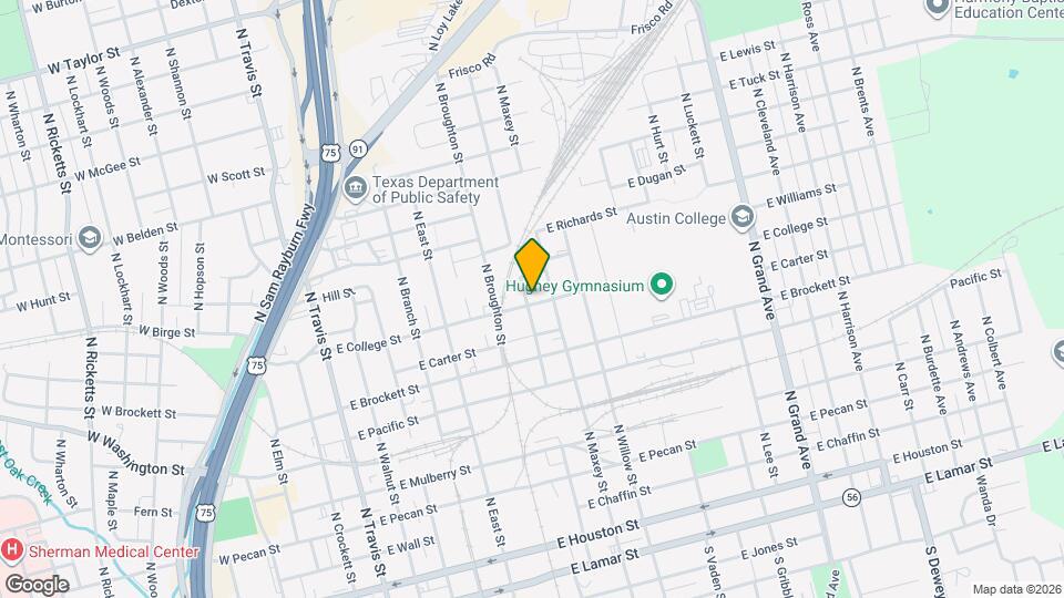 701 E College St Map and Location Details