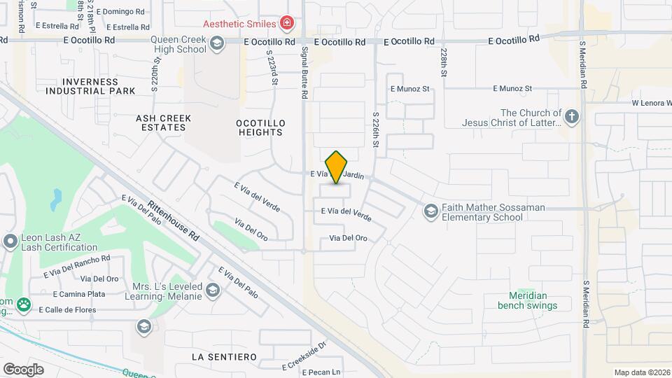 22483 E Creosote Dr Mapa y Detalles de la Ubicación