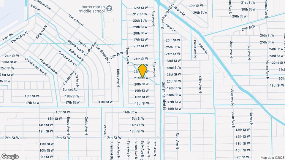 3411 21st St W Map and Location Details