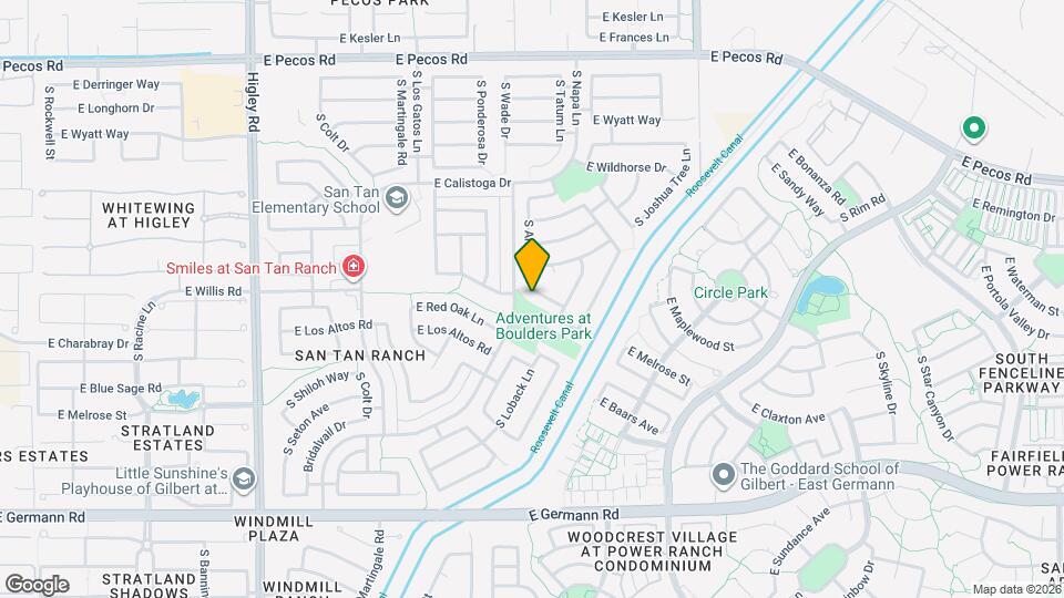 3616 S Arroyo Ln Map and Location Details