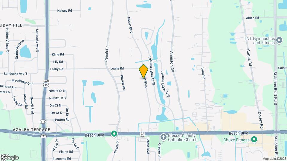 2860 Forest Blvd Map and Location Details