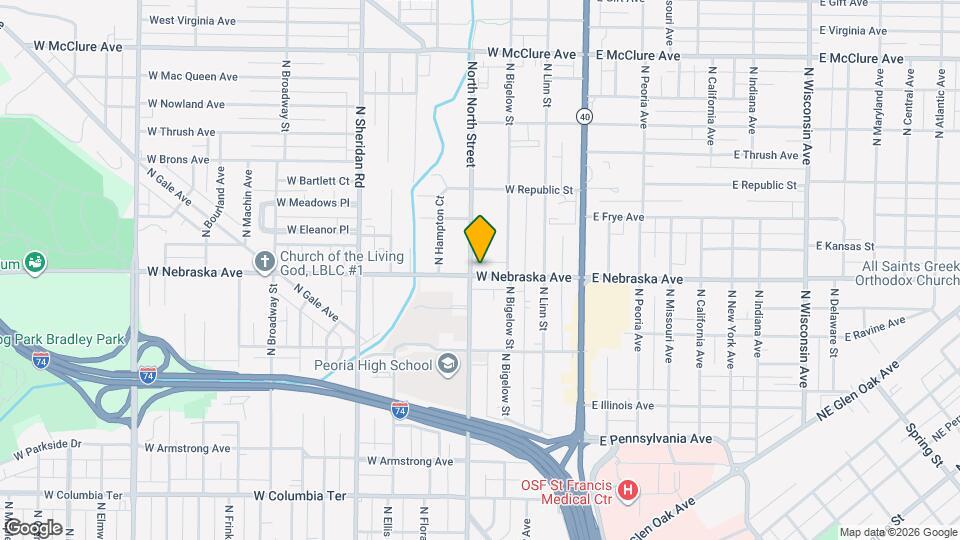 315 W Nebraska Ave Map and Location Details
