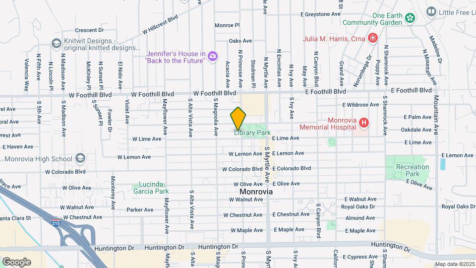 319 S Primrose Ave Mapa y Detalles de la Ubicación