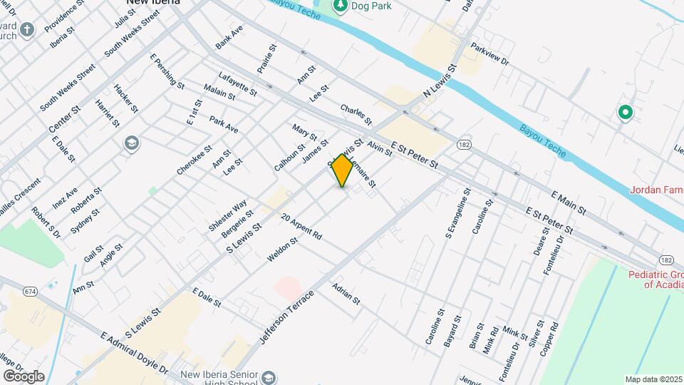 1012 Virginia St Map and Location Details