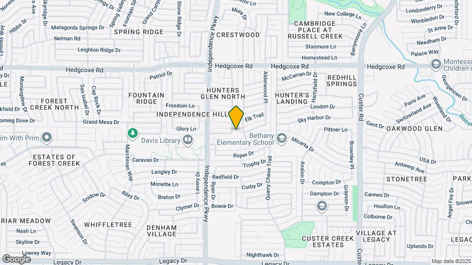7604 Clark Springs Dr Map and Location Details