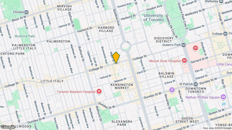 335 College St Map and Location Details