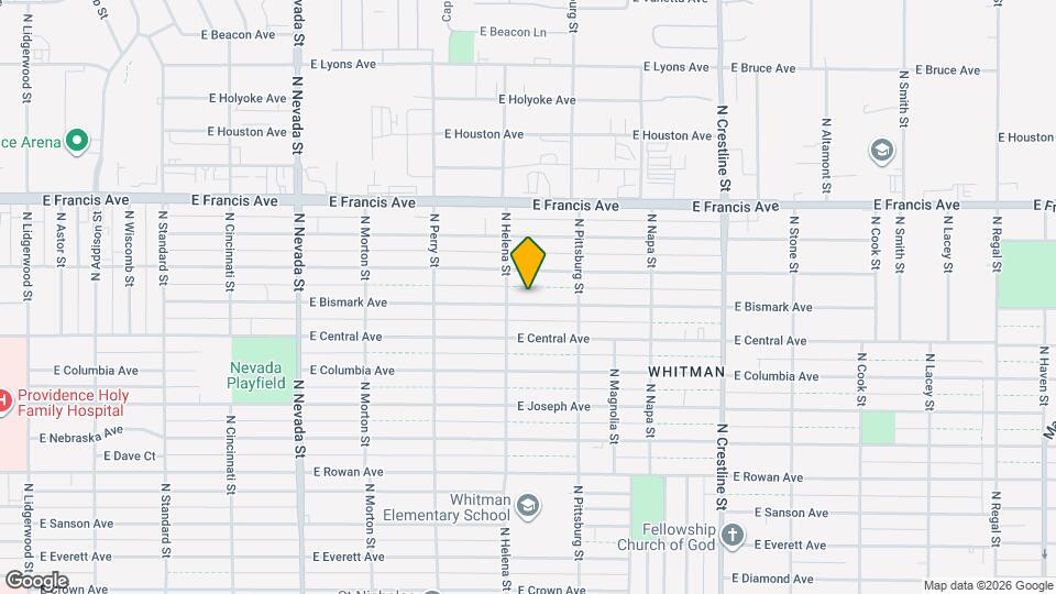 1615 E Bismark Ave Map and Location Details