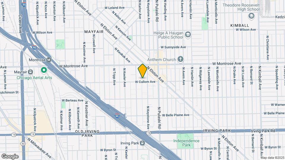 4118 W Cullom Ave Mapa y Detalles de la Ubicación