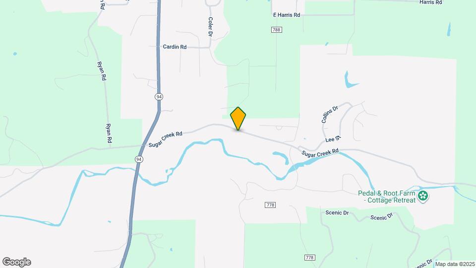 625 Sugar Creek Rd Map and Location Details