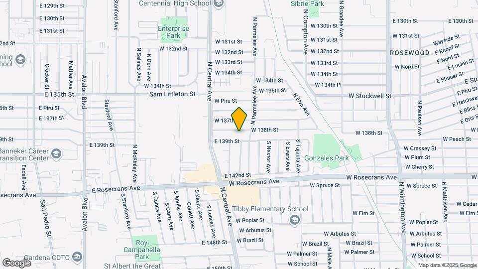 1704 W 138th St Mapa y Detalles de la Ubicación