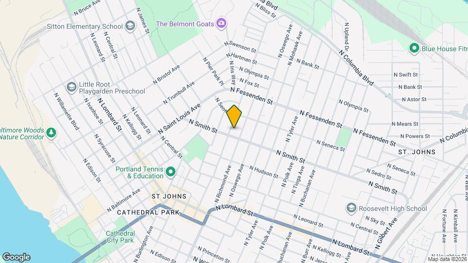 9216 N Charleston Ave Map and Location Details