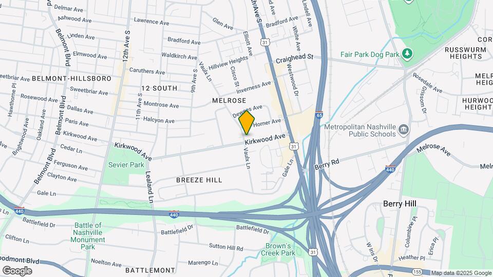 828 Kirkwood Ave Map and Location Details