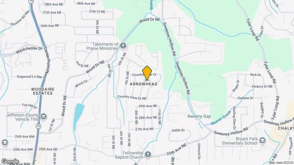 2835 Creek Ln NE Map and Location Details