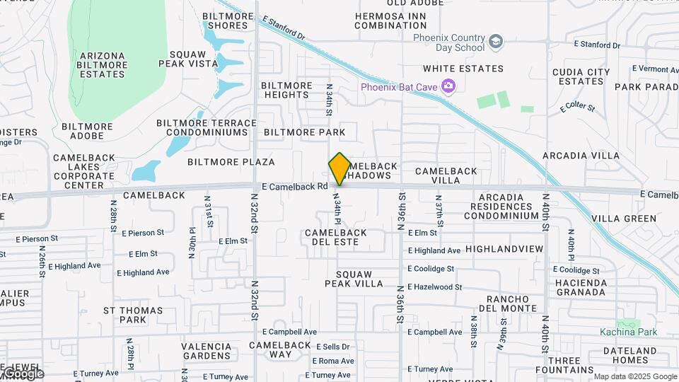 3415 E Camelback Rd Map and Location Details