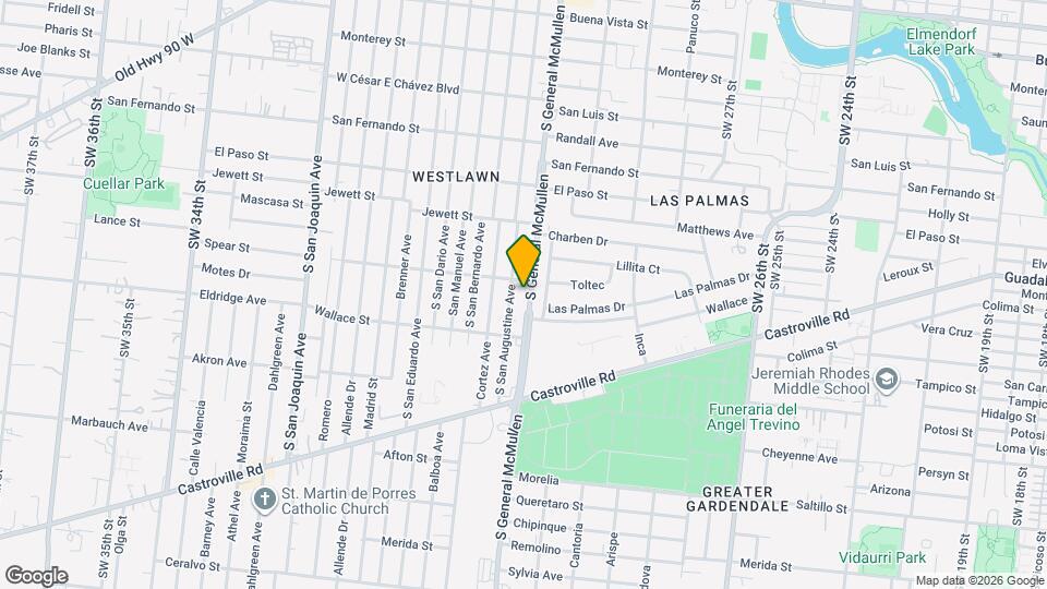 811 S General McMullen Dr Map and Location Details