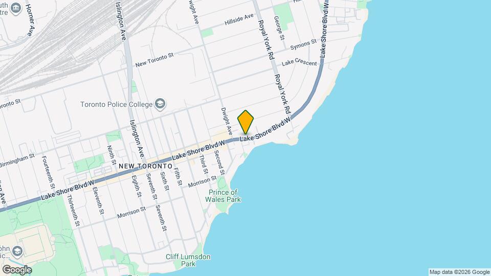 2712 Lake Shore Blvd W Map and Location Details