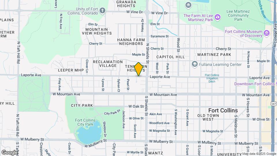 1123 Laporte Ave Map and Location Details