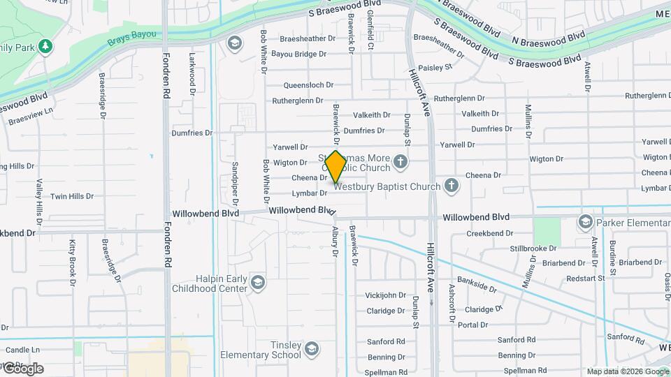 6102 Lymbar Dr Map and Location Details