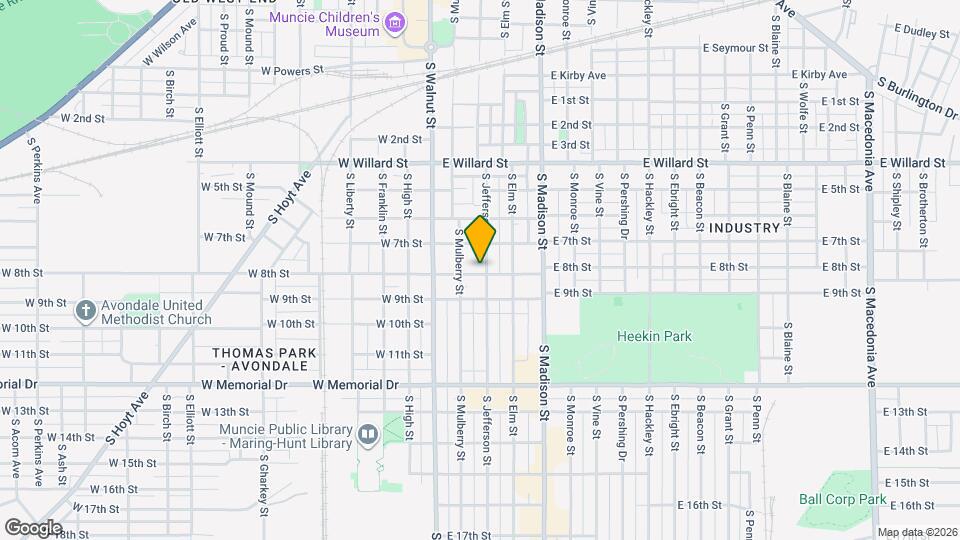218 E 8th St Map and Location Details