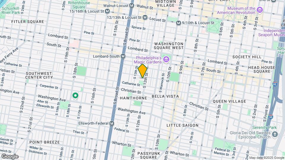 1213 Clymer St Map and Location Details