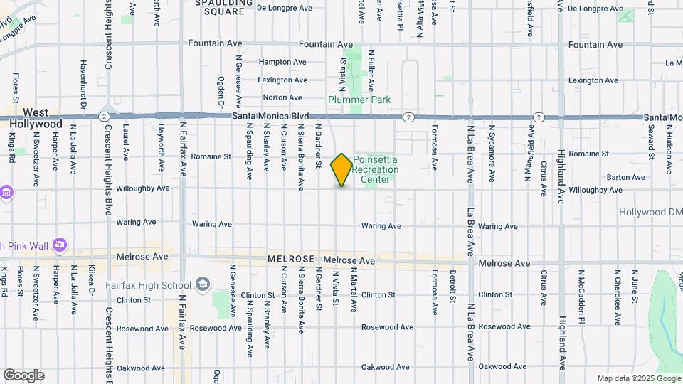 860 N Vista St Mapa y Detalles de la Ubicación