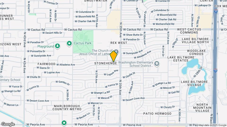 3526 W Sierra St Map and Location Details