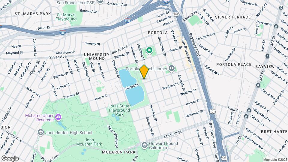 750 Bacon St, Unit Apt #2 Map and Location Details