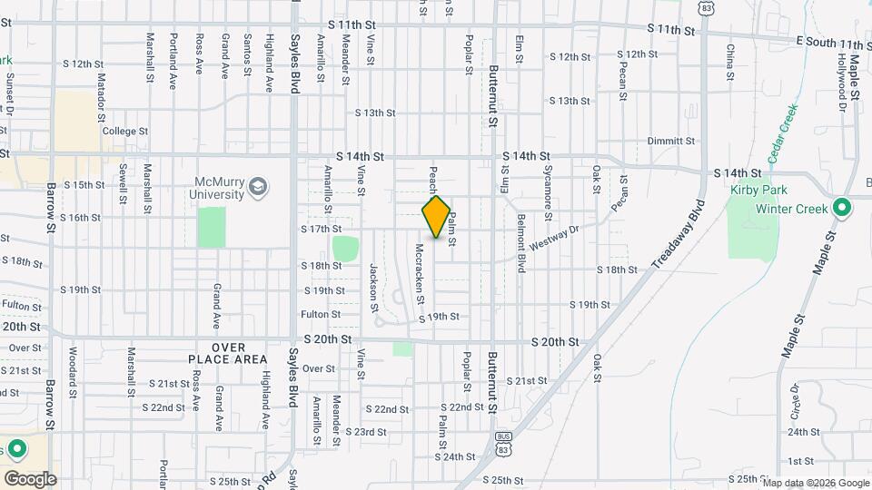 1725 Peach St Map and Location Details