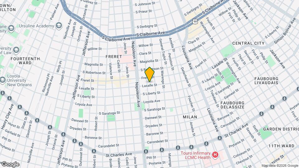 2401 General Pershing St Map and Location Details