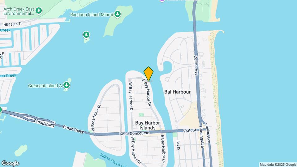 10201 E Bay Harbor Dr, Unit # 203 Map and Location Details