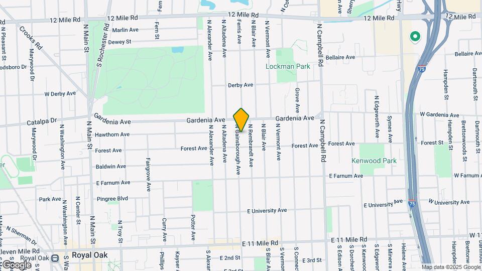 822 N Gainsborough Ave Map and Location Details