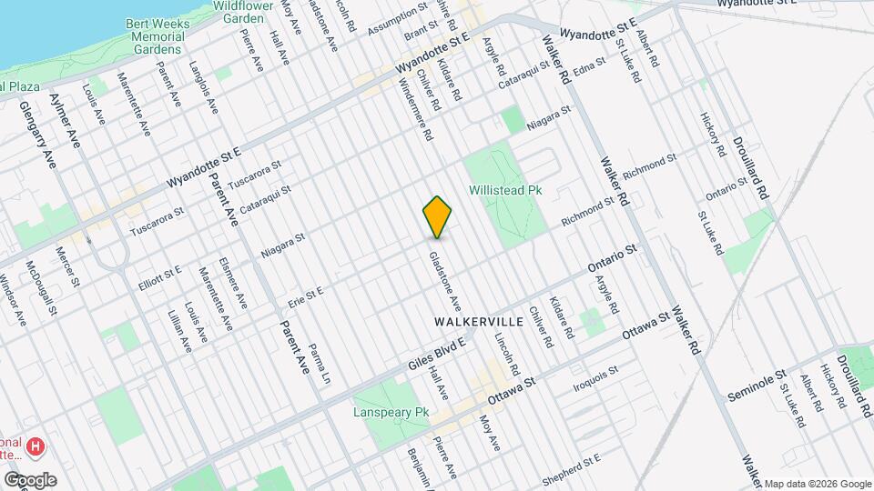 1020-1022 Gladstone Ave Map and Location Details