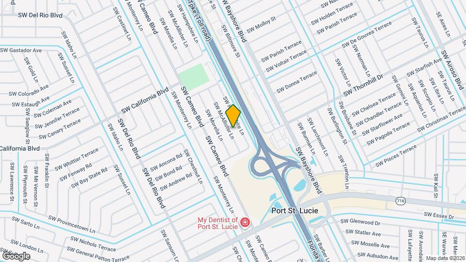 2037 SW McAllister Ln Mapa y Detalles de la Ubicación