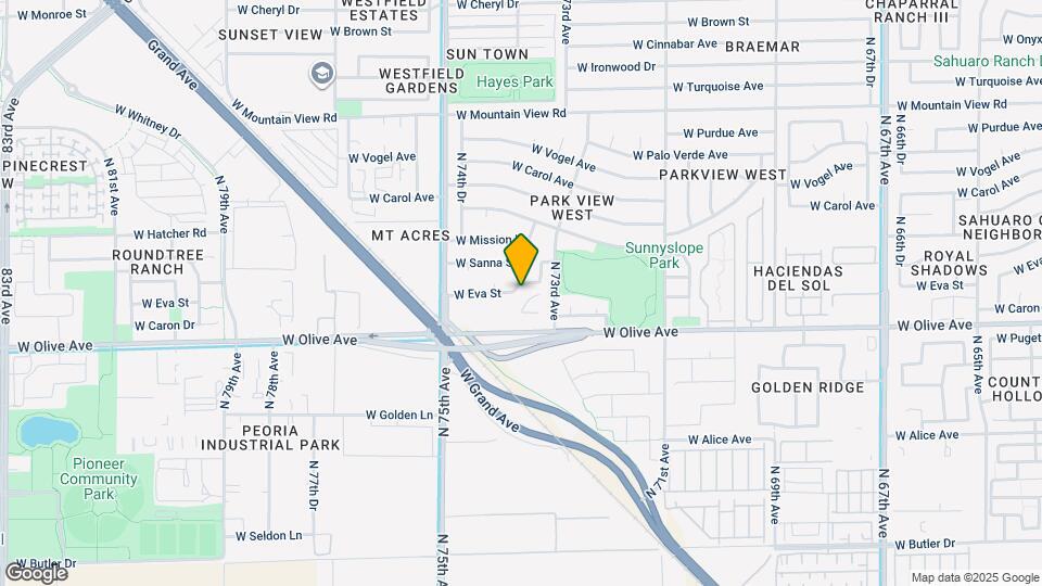 7351 W Eva St Map and Location Details