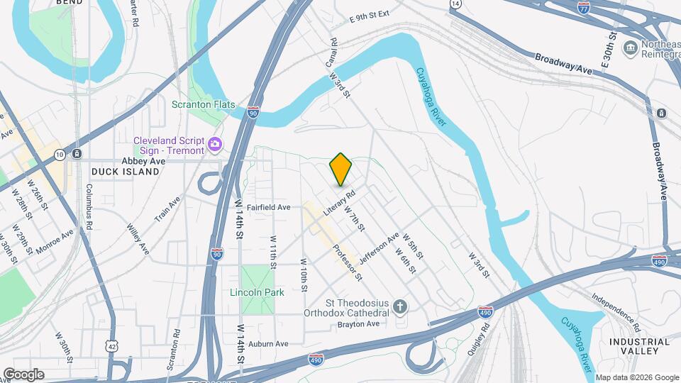 2193 W 7th St Map and Location Details